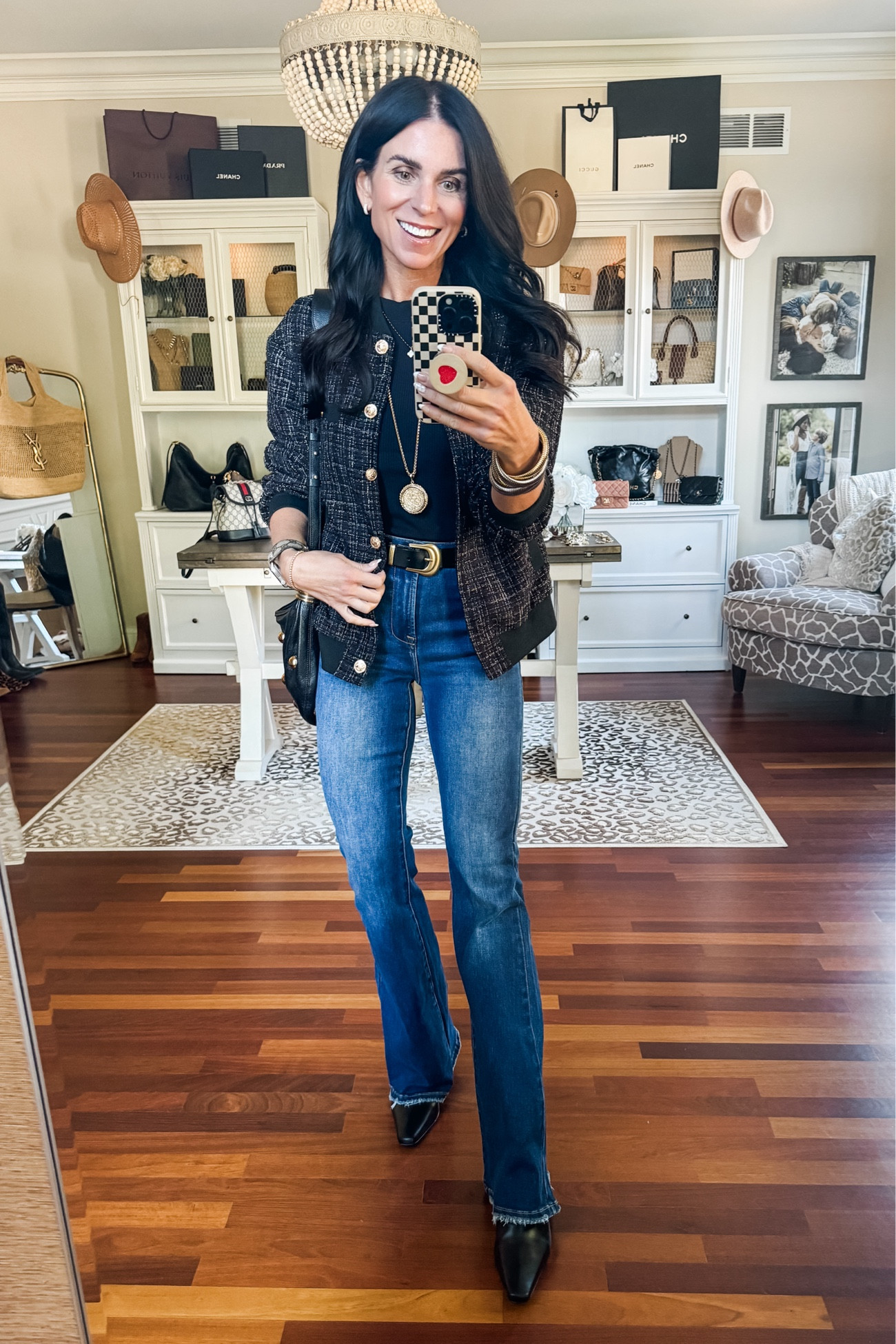 Small jacket and tank
25 denim 

#LTKSeasonal #LTKStyleTip #LTKFindsUnder50