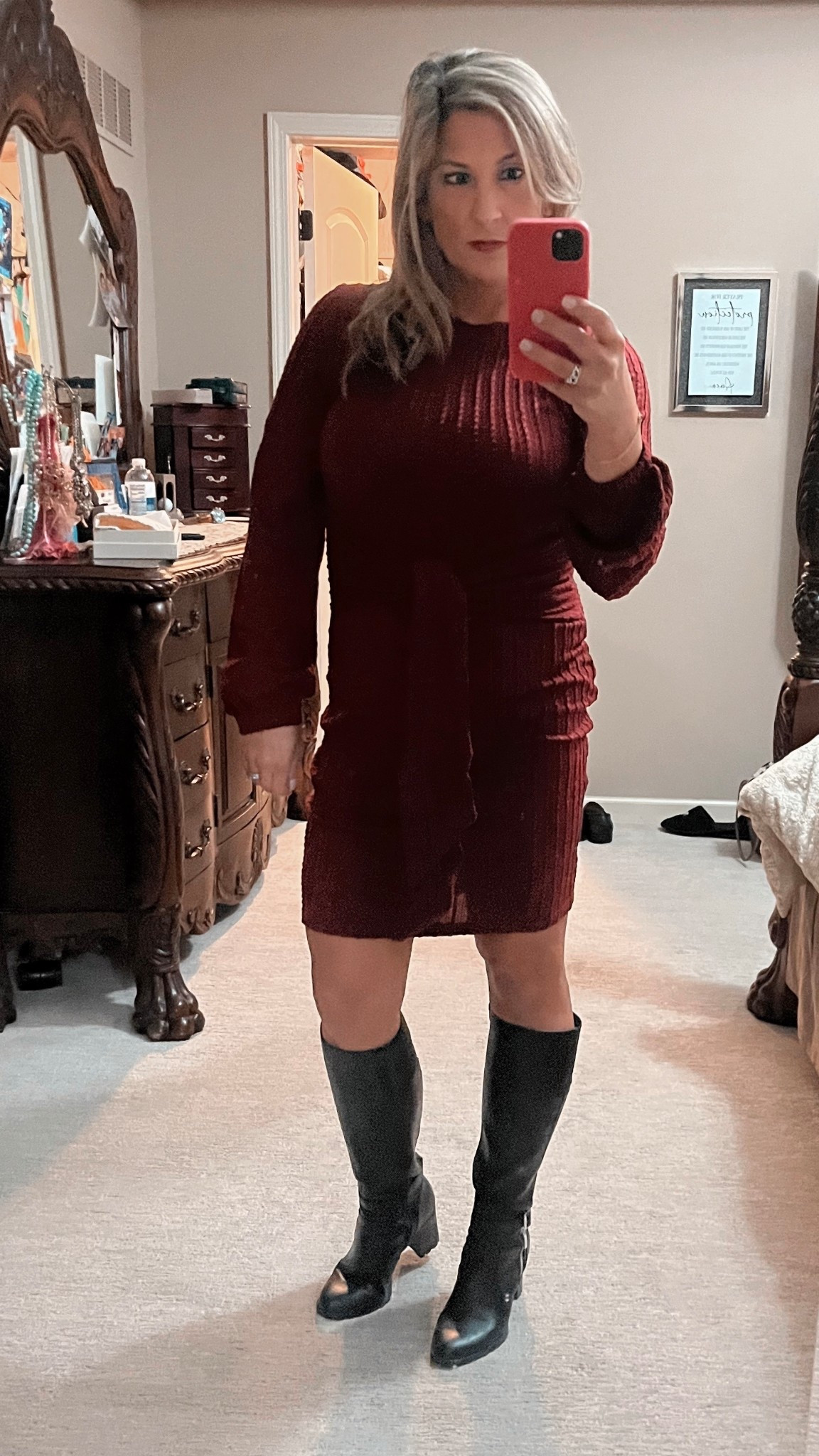 #datenightlook #holidaydress #reddress #sweaterdress #holidaylook #amazonfind #amazonfashion

#LTKOver40 #LTKHoliday #LTKFindsUnder50