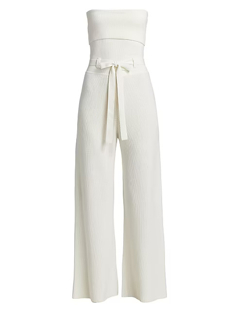 Strapless Belted Jumpsuit | Saks Fifth Avenue