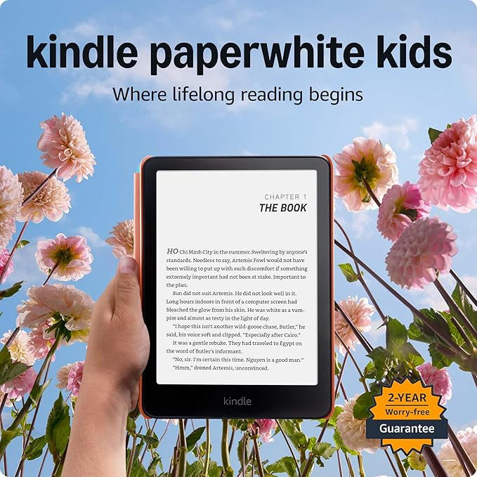 Amazon Kindle Paperwhite Kids 16GB (newest model) – larger 7" glare-free display – Kids read ... | Amazon (US)