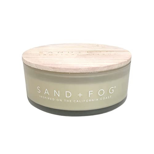 Sand + Fog Scented Candle - Tropical Citrus Additional Scents and Sizes 100% Cotton Lead-Free Wick Luxury Air Freshening Jar Candles Perfect Home Decor for Your Cocktail Table 34 oz, Orange,Violet | Amazon (US)