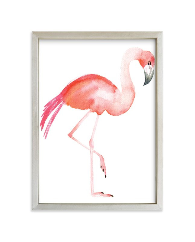 "Flamingo Road" - Painting Limited Edition Art Print by Smudge Design. | Minted