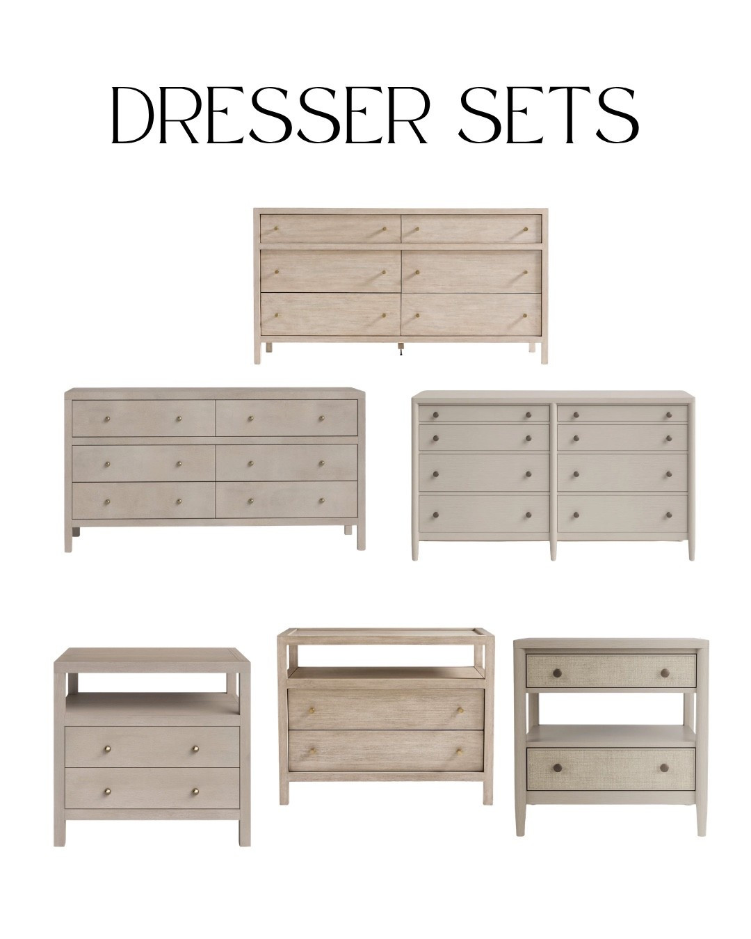 Light wood dresser and night stands

#LTKHome