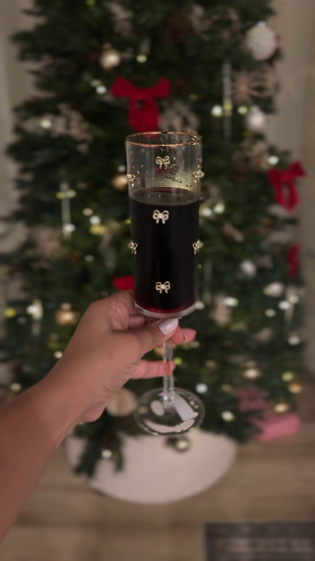 I’m obsessed with these wine or champagne flutes with tiny gold bows! So festive and adorable!  🎀✨ 

My exact ones are from @marshalls but linked similar ones below! 

#wineglasses #champagneflutes #nye 

#LTKHome #LTKFindsUnder50 #LTKHoliday