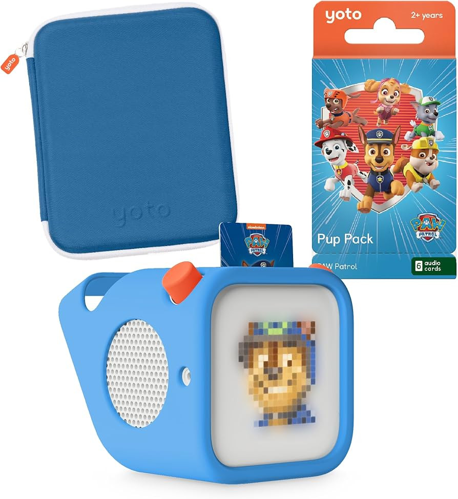 YOTO Player Bundle + PAW Patrol Pup Pack + Adventure Jacket & Card Case in Blue Bird - Kids Scree... | Amazon (US)
