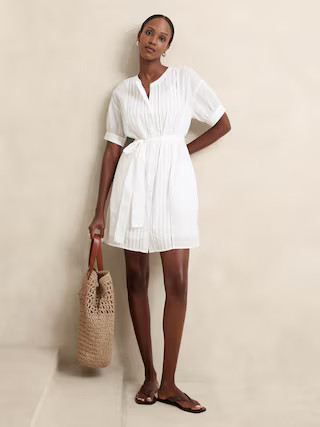 Voile Mini Shirtdress | Banana Republic Factory