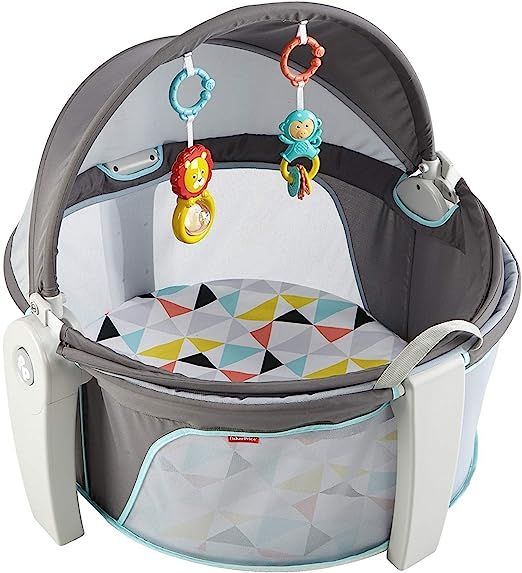 Fisher-Price On-the-Go Baby Dome, Grey/Blue/Yellow/White | Amazon (US)