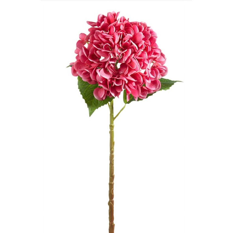 20.5" Real Touch Hot Pink Hydrangea Stem | Walmart (US)