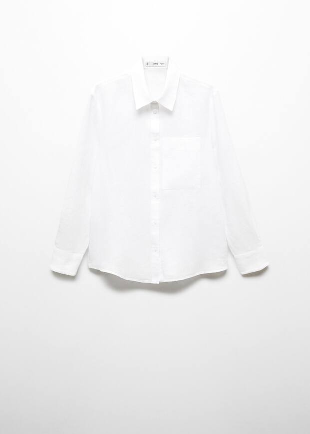Linen 100% shirt -  Women | Mango United Kingdom | MANGO (UK)