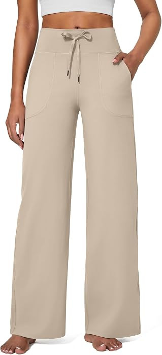 G4Free EverGoing Wide Leg Yoga Pants for Women Sweatpants with Pockets | Amazon (US)
