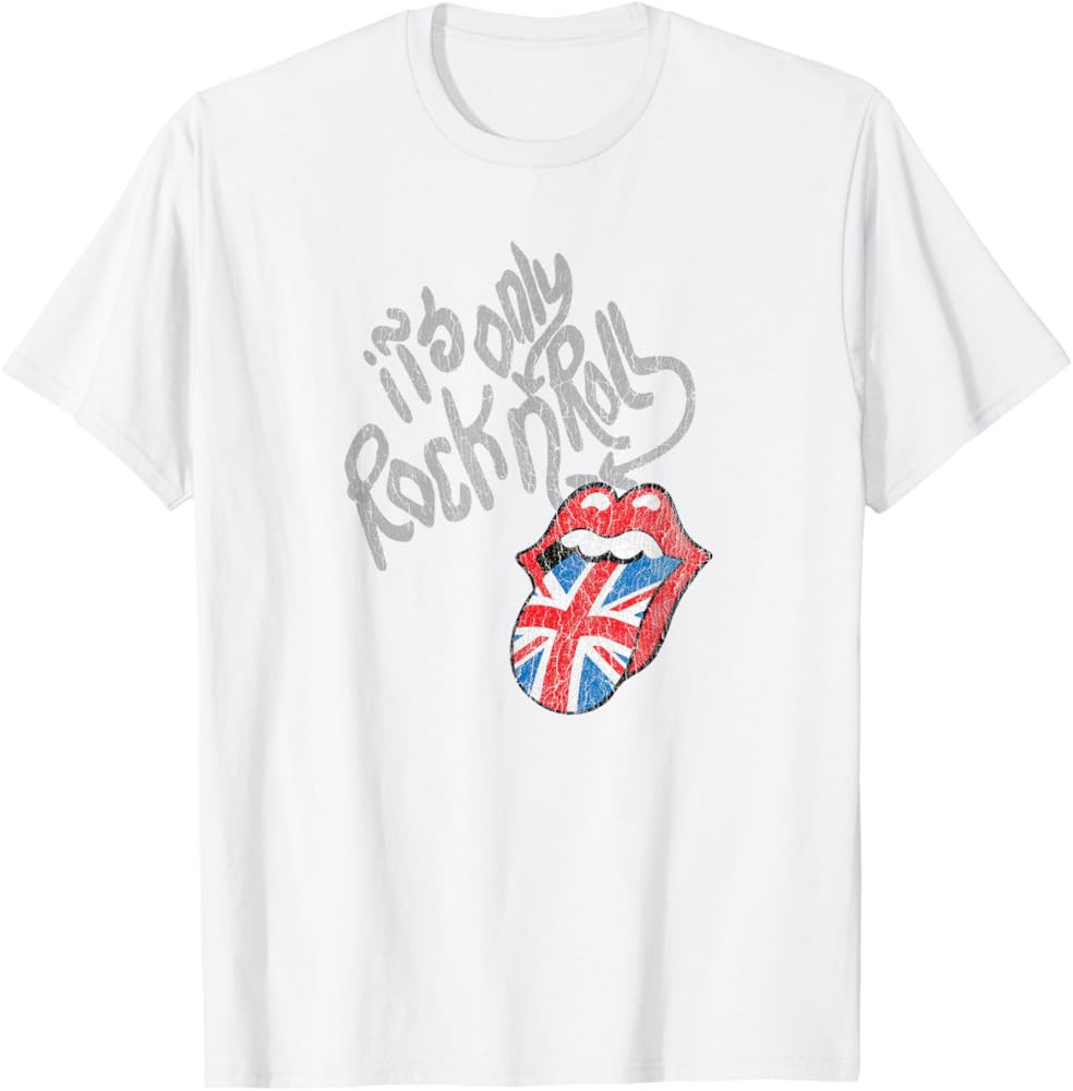 The Rolling Stones Rock N Roll UK Tongue T-Shirt | Amazon (US)