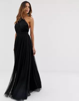 ASOS DESIGN one shoulder tulle maxi dress | ASOS US