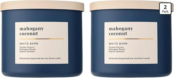 Bath & Body Works 3-Wick Candle, Mahogany Coconut Candle, Strong Throw, Long-Lasting Burn Up to 4... | Amazon (US)