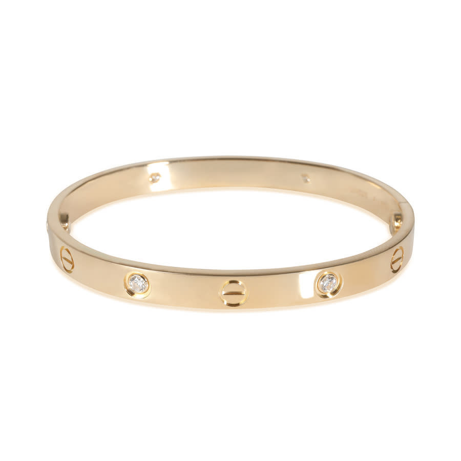 Pre-Owned Cartier Love Bracelet in 18k Yellow Gold 0.42 CTW | Jomashop.com & JomaDeals.com