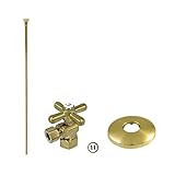 Kingston Brass KTK107P Trimscape Toilet Supply Kit, Brushed Brass | Amazon (US)