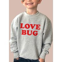 Love Bug Kids Sweatshirt - Valentine Sweater- Valentines Day T-Shirt For Boys, Girls & Toddlers | Etsy (US)