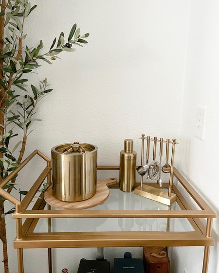 gold bar cart, gold bar cart accessories 

#LTKHoliday #LTKhome #LTKSeasonal