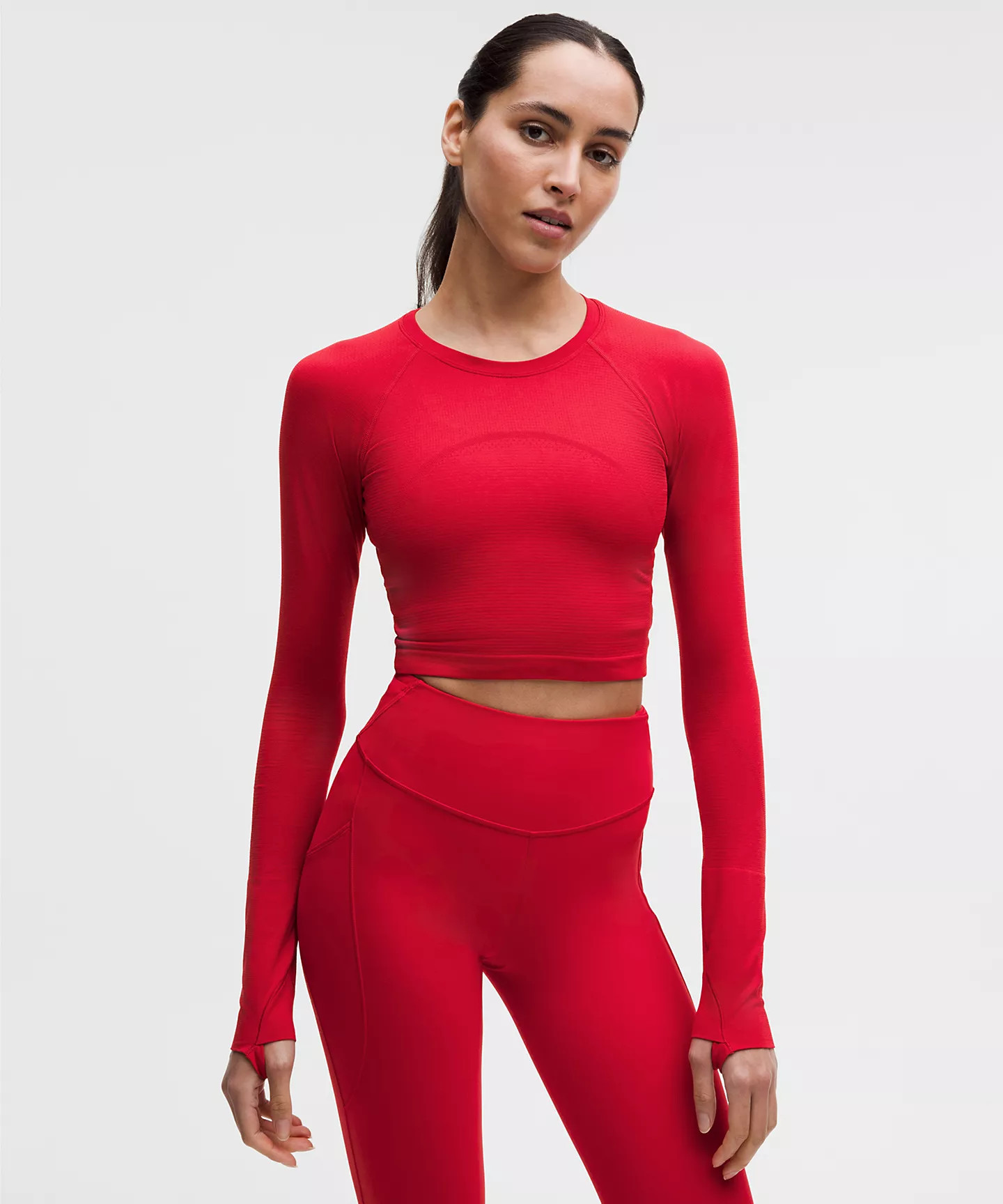 Swiftly Tech Cropped Long-Sleeve Shirt 2.0 | Lululemon (US)