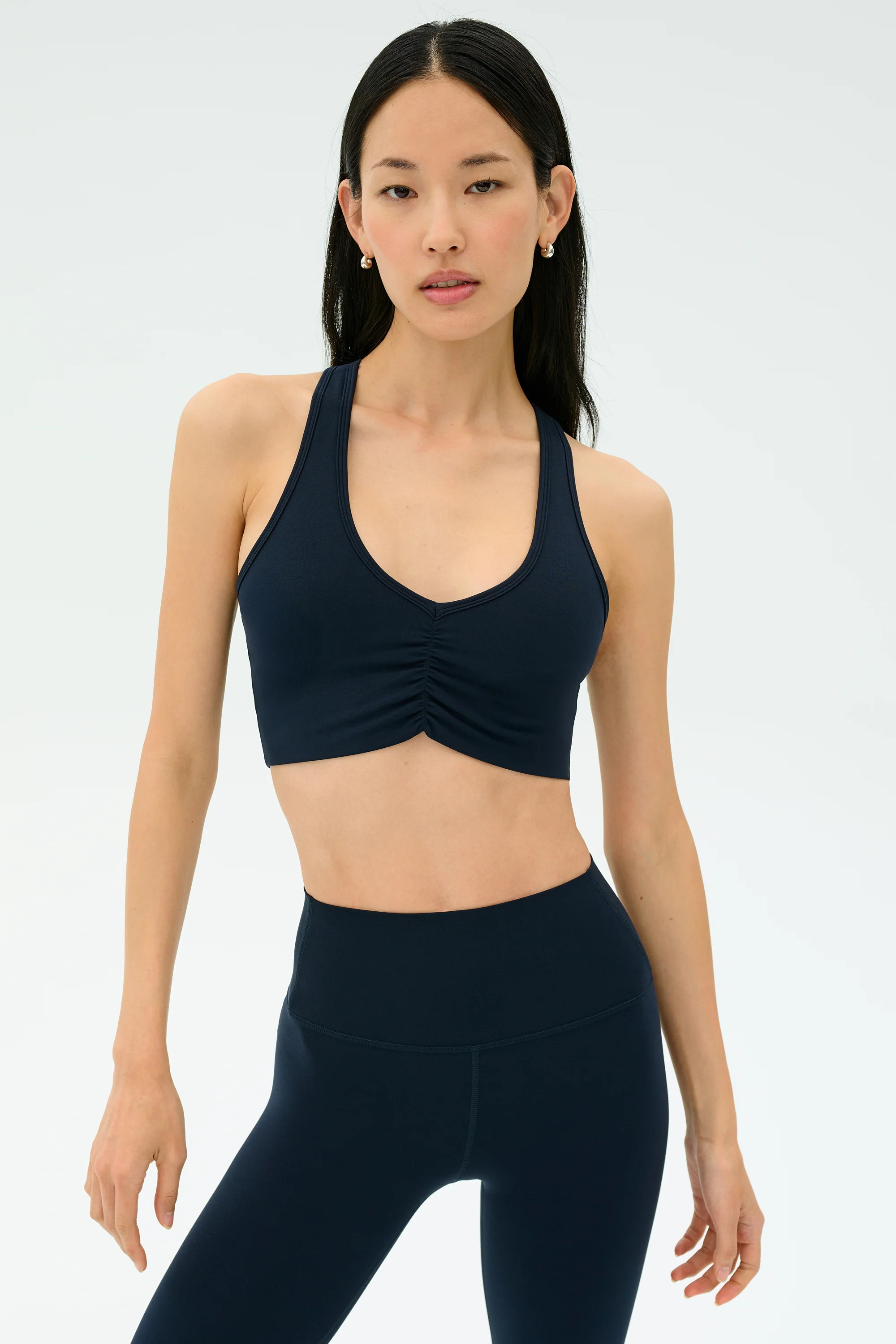 Airweight Bra with Ruching - Indigo | Splits59.com