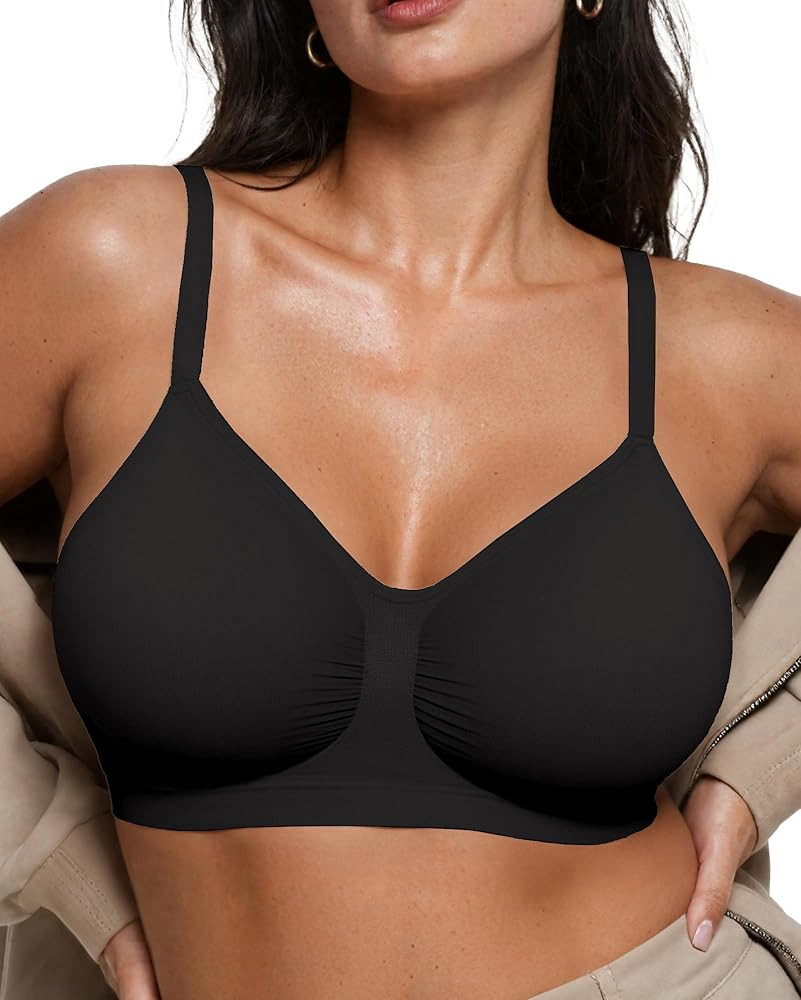 OEAK Bralettes for Women No Padding Comfortable Wireless Bras Seamless Bralette No Underwire Bra ... | Amazon (US)