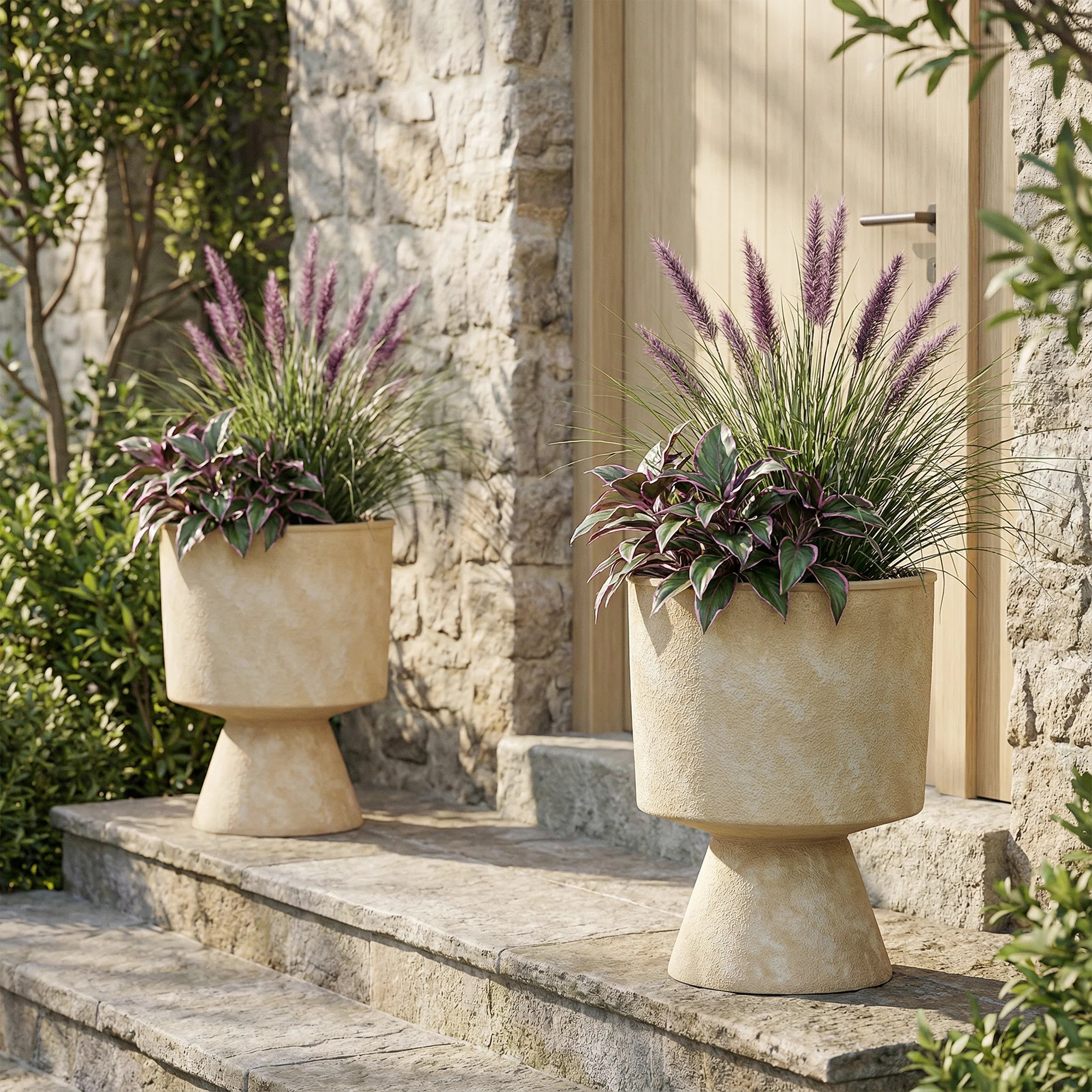 Latitude Run® 20.3 Inch Tall PE Cup-Shaped Planter Pots | Wayfair | Wayfair North America