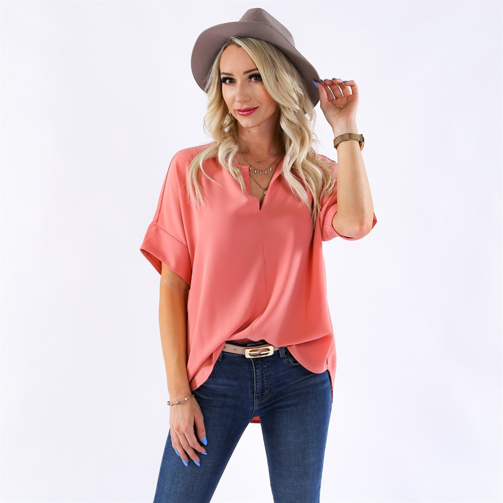 V-Neck Top | S-XL | Jane