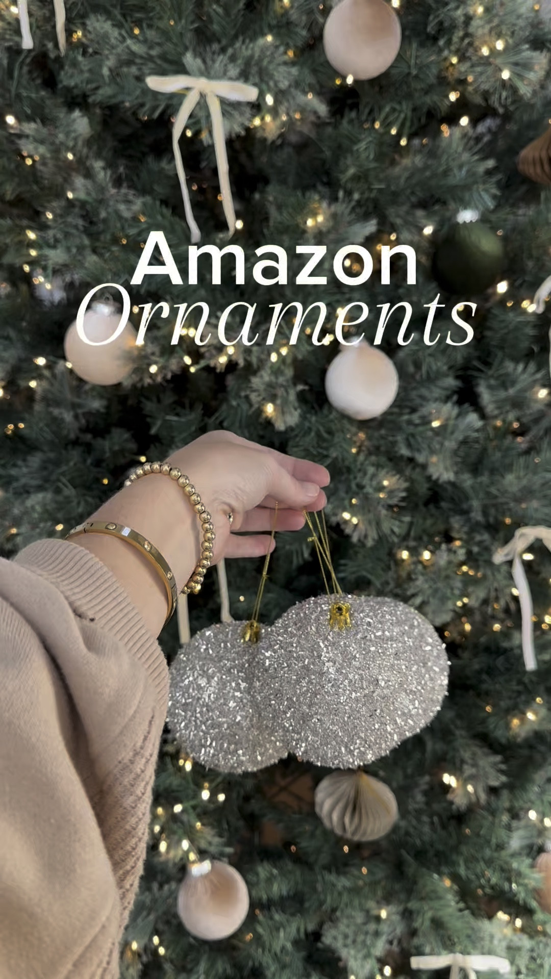 The best Christmas ornaments from Amazon! Love this neutral, rustic look this year with the cute little bows. Might be my favorite Christmas tree yet! 

#LTKSeasonal #LTKHome #LTKHoliday
