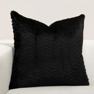 F Scott Fitzgerald High Kicks Black Faux Fur Throw Pillow | Overstock.com Shopping - The Best Dea... | Bed Bath & Beyond