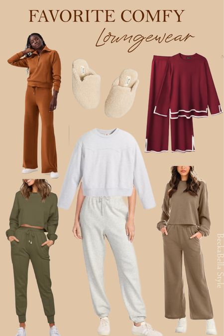 Comfy loungewear sets, faux shearling slippers, perfect to keep cozy and polished while catching on R&R. 



#LTKSeasonal