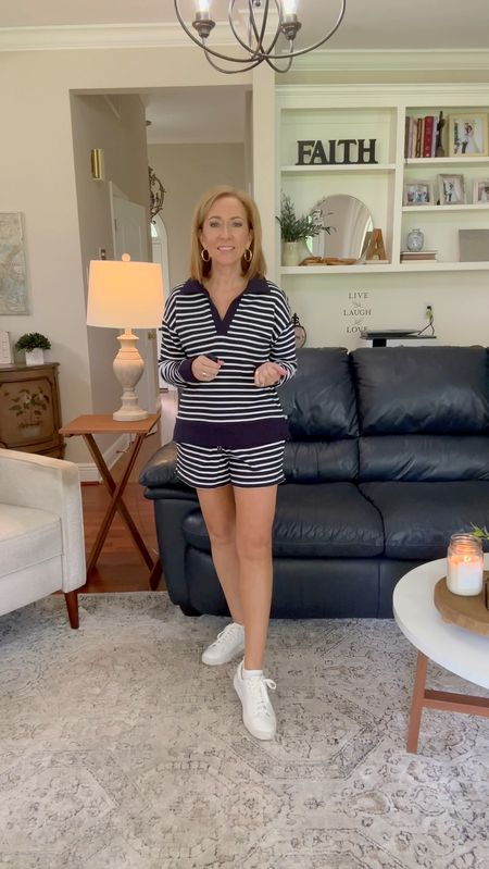 @talbotsofficial is having a sale and these two pieces are included! 

I’m wearing both the shorts & top in a Petite XS, and they fit tts. 



#LTKVideo #LTKSaleAlert #LTKOver40