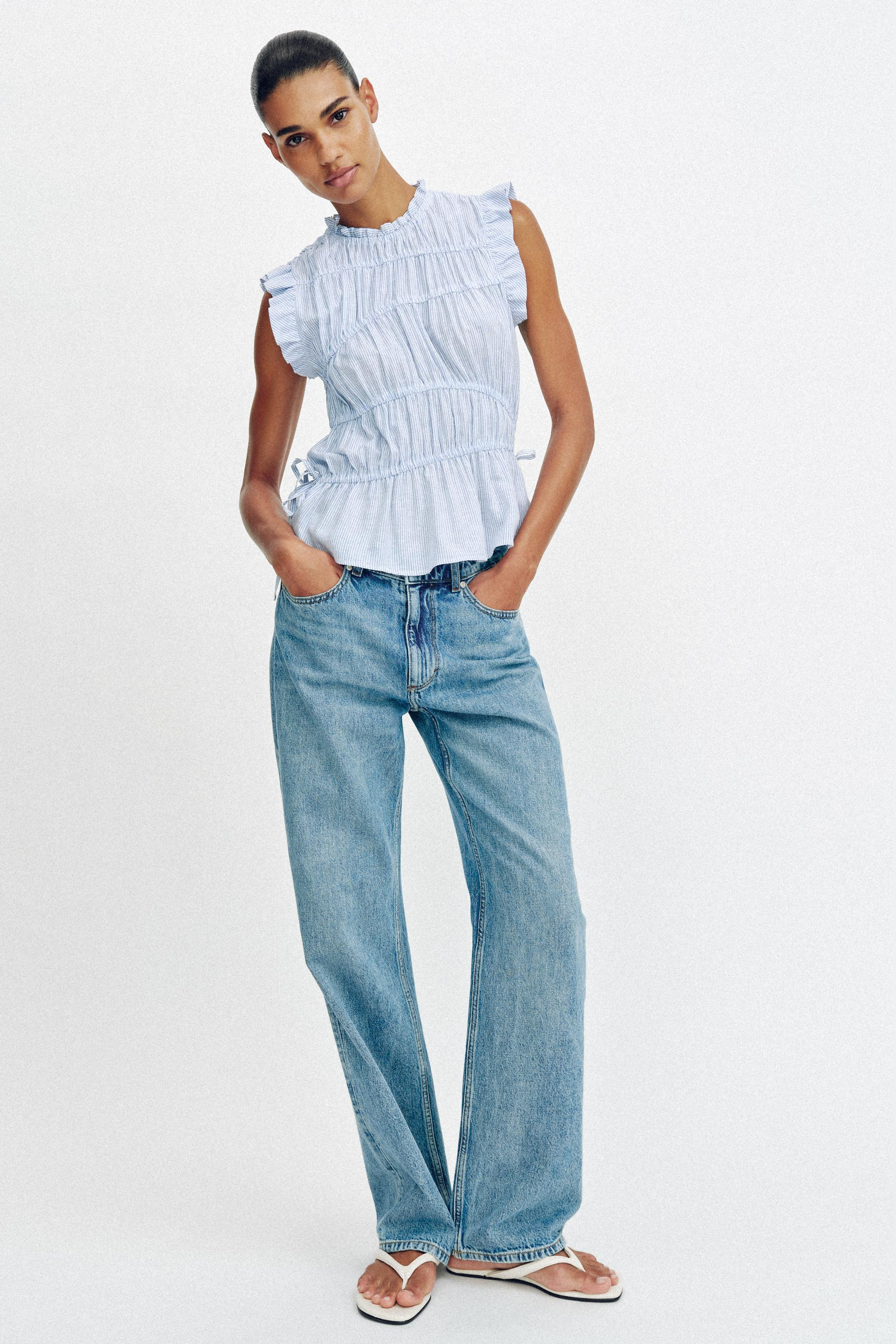 STRIPED STRETCH TOP | Zara US