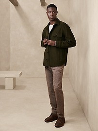 Tristan Bouclé Shirt Jacket | Banana Republic (US)