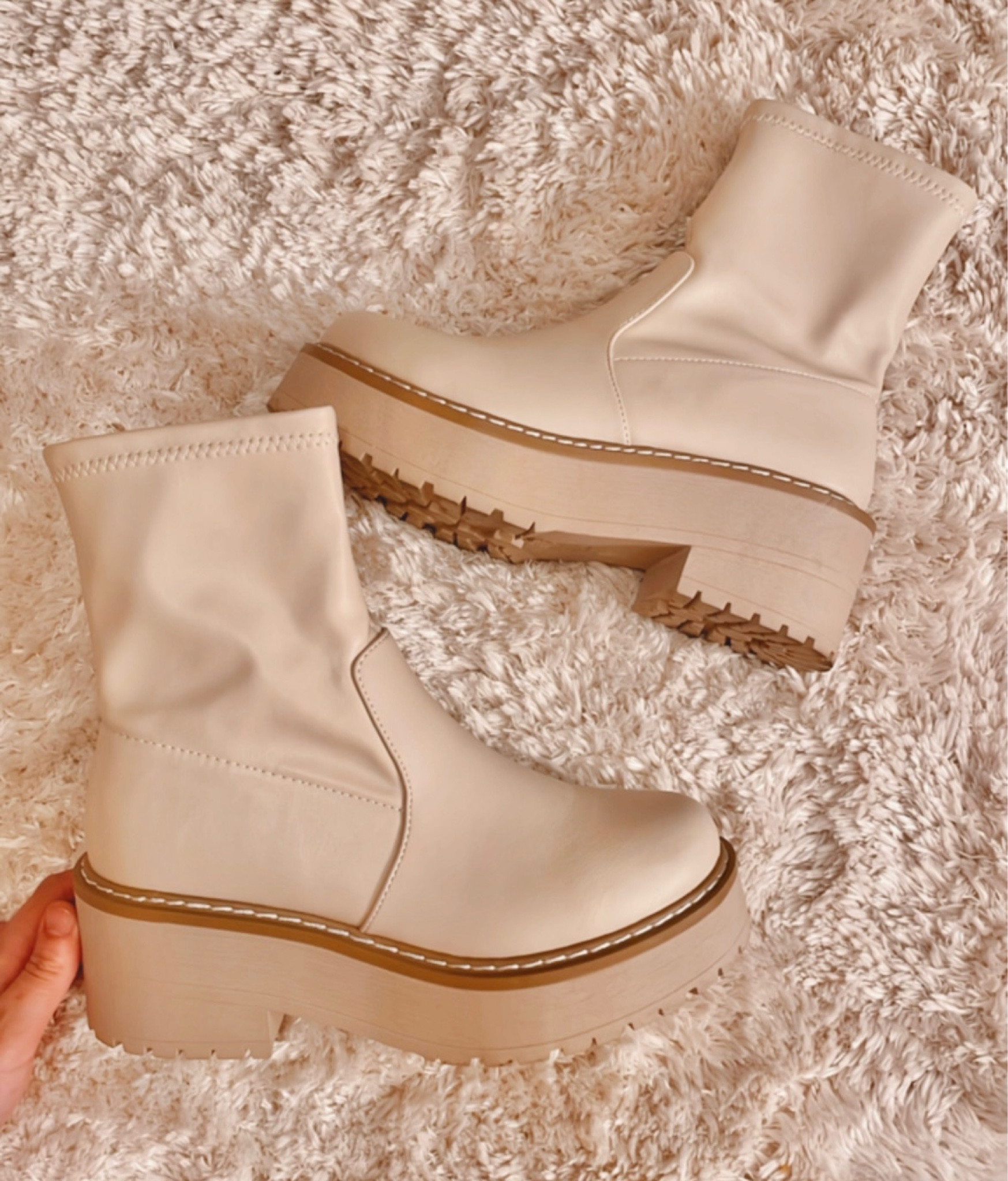 Obsessed with any lug sole boots lately & these have been my go to shoe choice, casual or dressy! The price is also unbelievable for the quality and how comfortable they are! 

#LTKunder50 #LTKFind #LTKstyletip