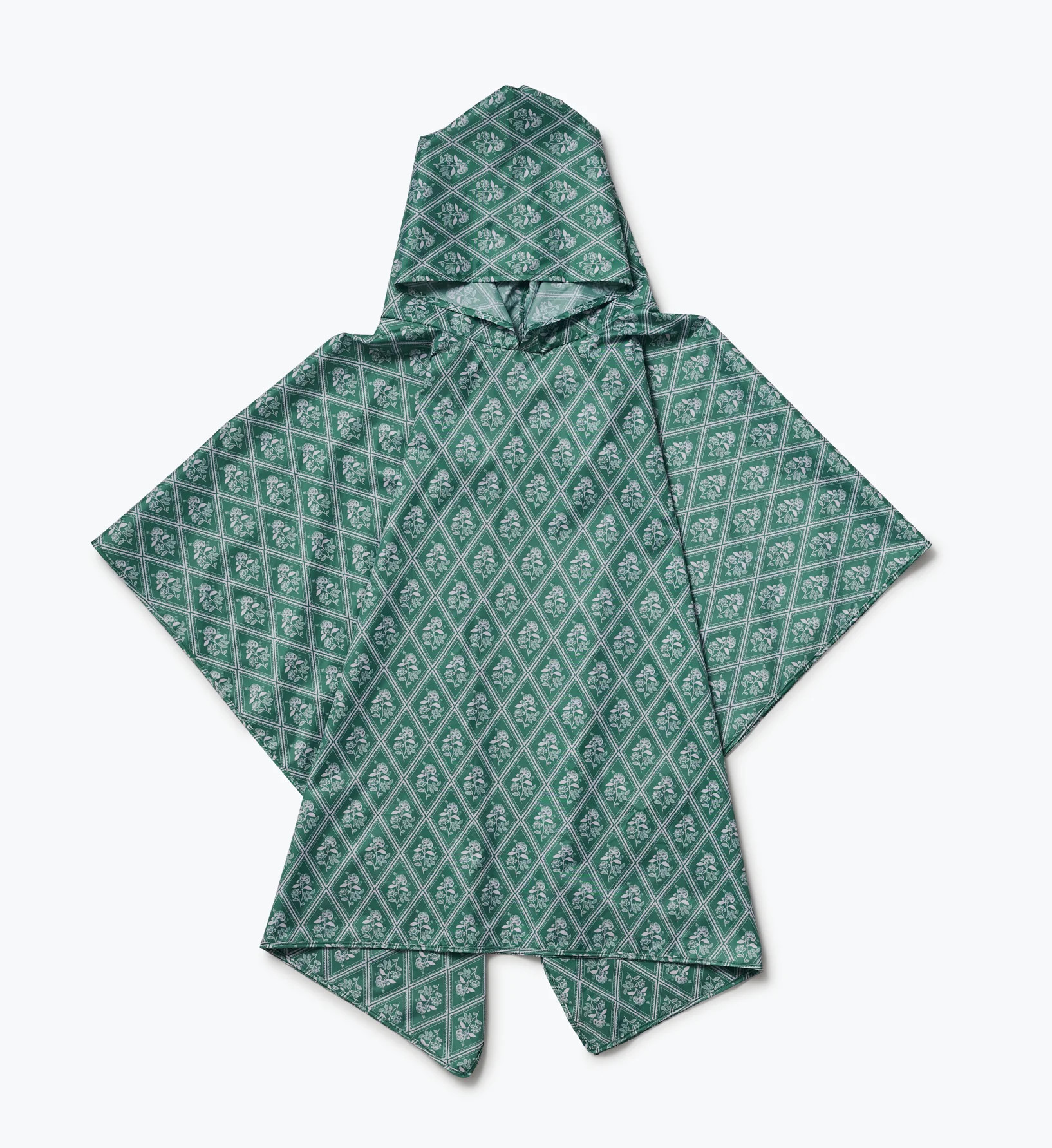 Packable Rain Poncho - Ditsy Hydrangea | Rifle Paper Co.