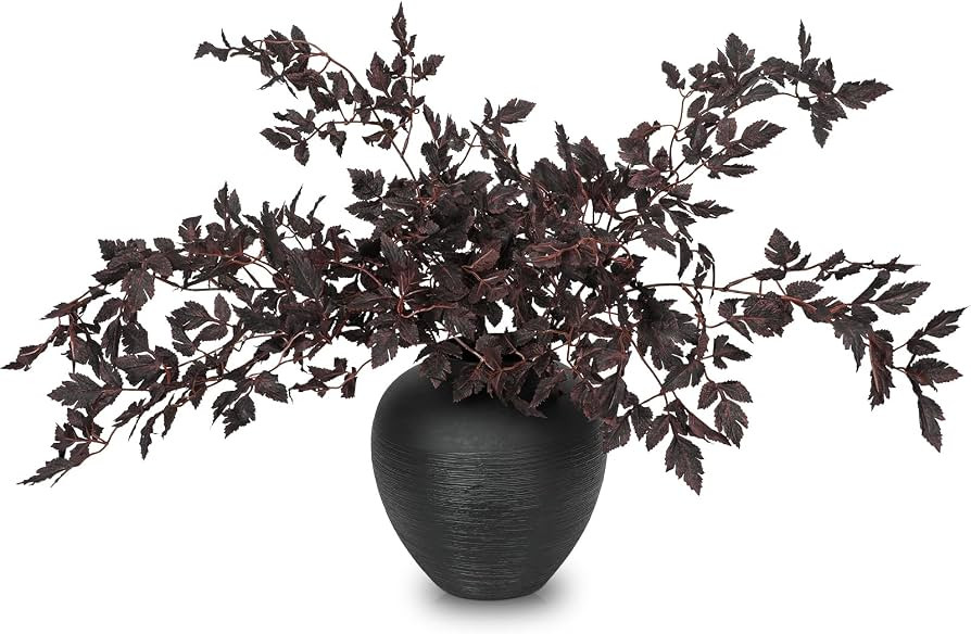 DILATATA Artificial Plum Cimicifuga Leaf, 31" Faux Ramosa Branches for Vase Fall Centerpiece Deco... | Amazon (US)
