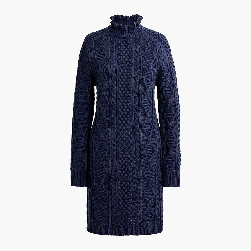 Cable-knit mini sweater-dress | J. Crew US
