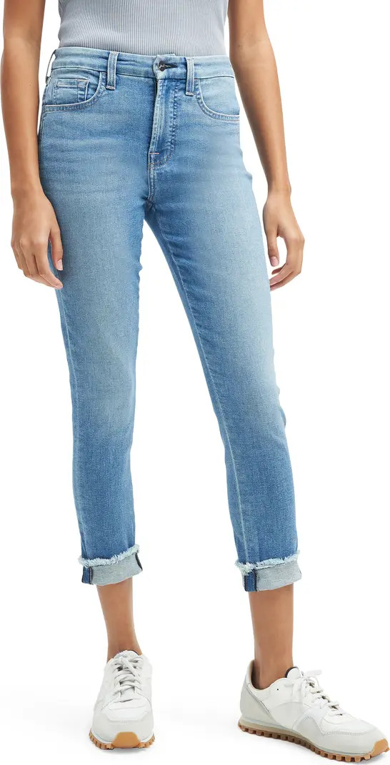 Fray Hem Crop Skinny Jeans | Nordstrom