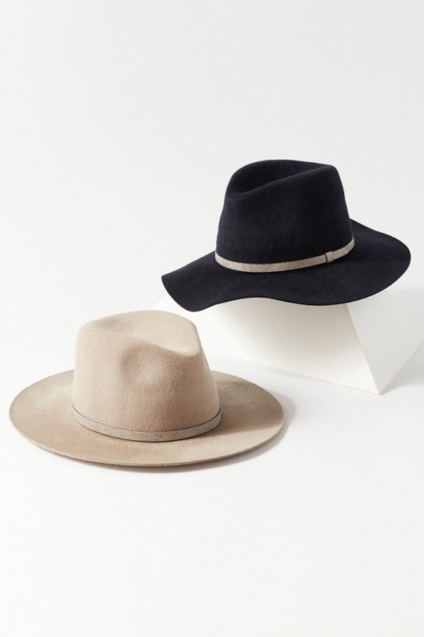 Tall Flat Brim Felt Panama Hat | Urban Outfitters (US and RoW)
