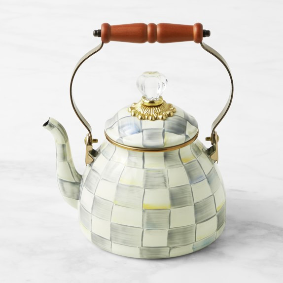 MacKenzie-Childs Sterling Check Tea Kettle | Williams-Sonoma