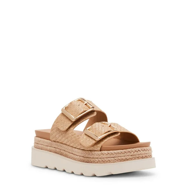 Madden Girl Women's Mythicall Two Strap Slide Platform Sandal | Walmart (US)