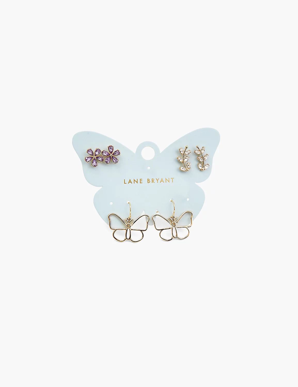 Butterfly Earrings - 3 Pack | LaneBryant | Lane Bryant (US)