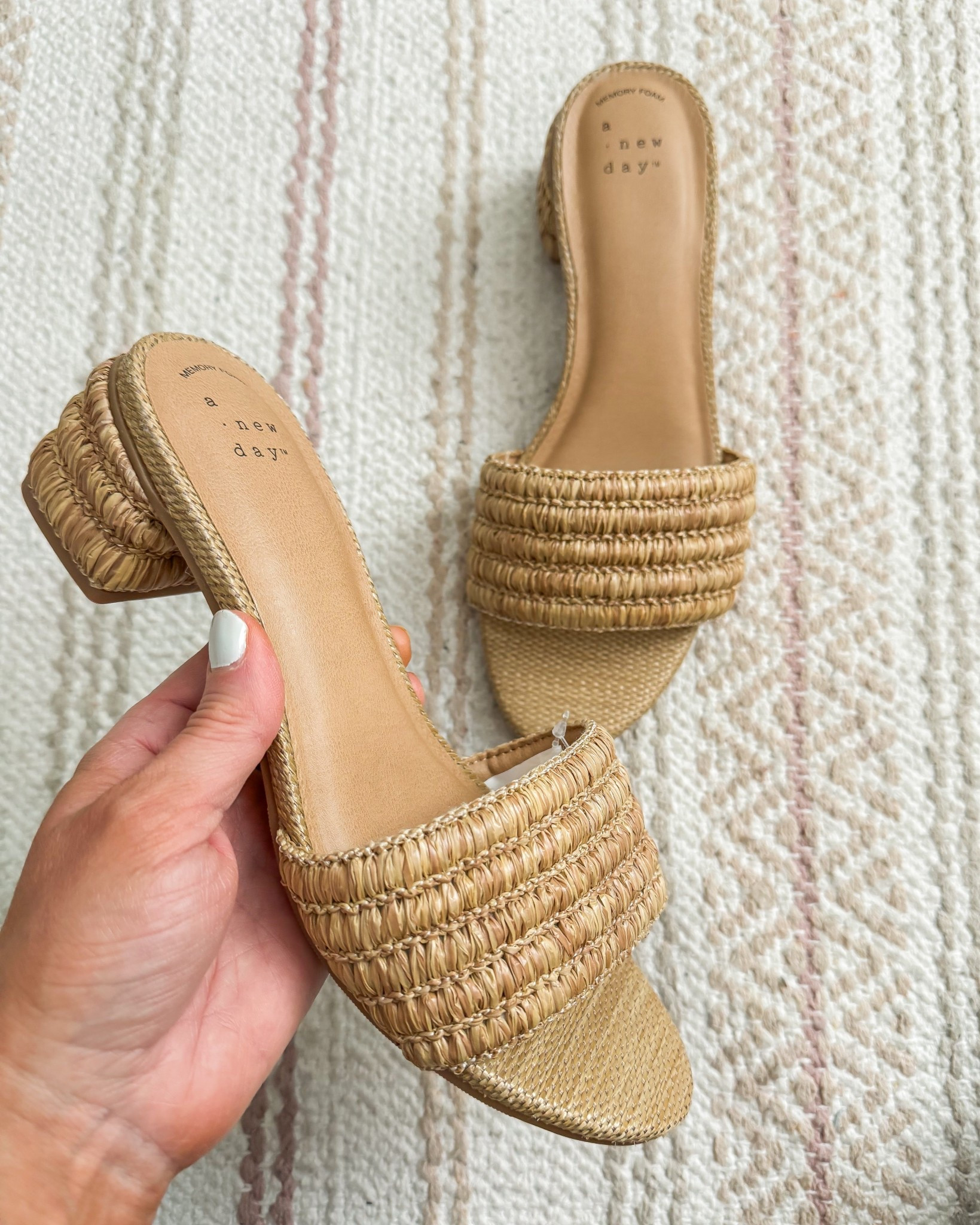 These straw sandals have the perfect heel! So cute with dresses! They fit TTS! 

#LTKOver40 #LTKSeasonal #LTKPetite