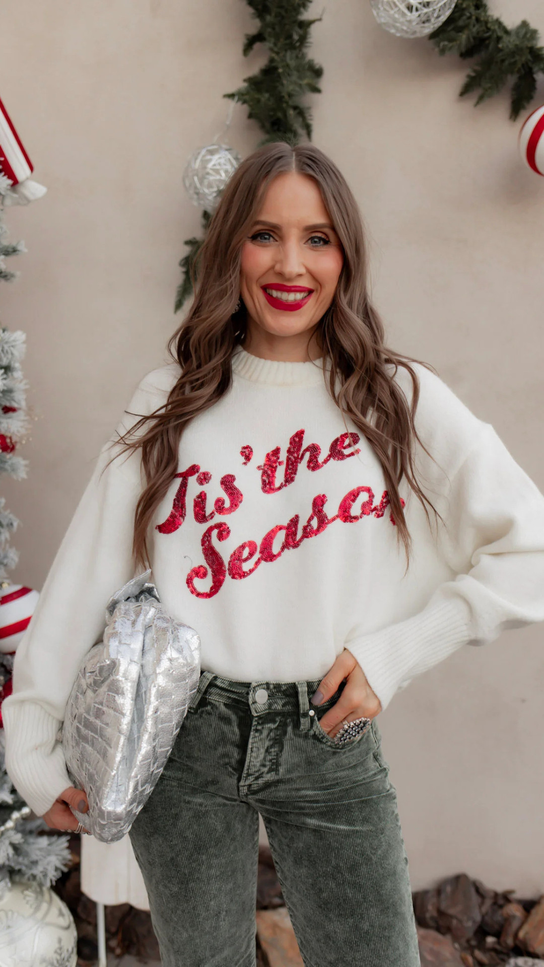 ❄️ Add some sparkle to your season. This sequin-accented sweater is designed to bring festive cheer to your wardrobe. Whether you're attending a holiday party or enjoying a cozy evening, it's the perfect blend of comfort and style.
#SparkleSeason #SequinSweater #TisTheSeason #KrushKandyStyle #HolidayChic #CozyComfort #WinterFashion #FestiveWear 

 #LTKHoliday #LTKSeasonal #LTKStyleTip
