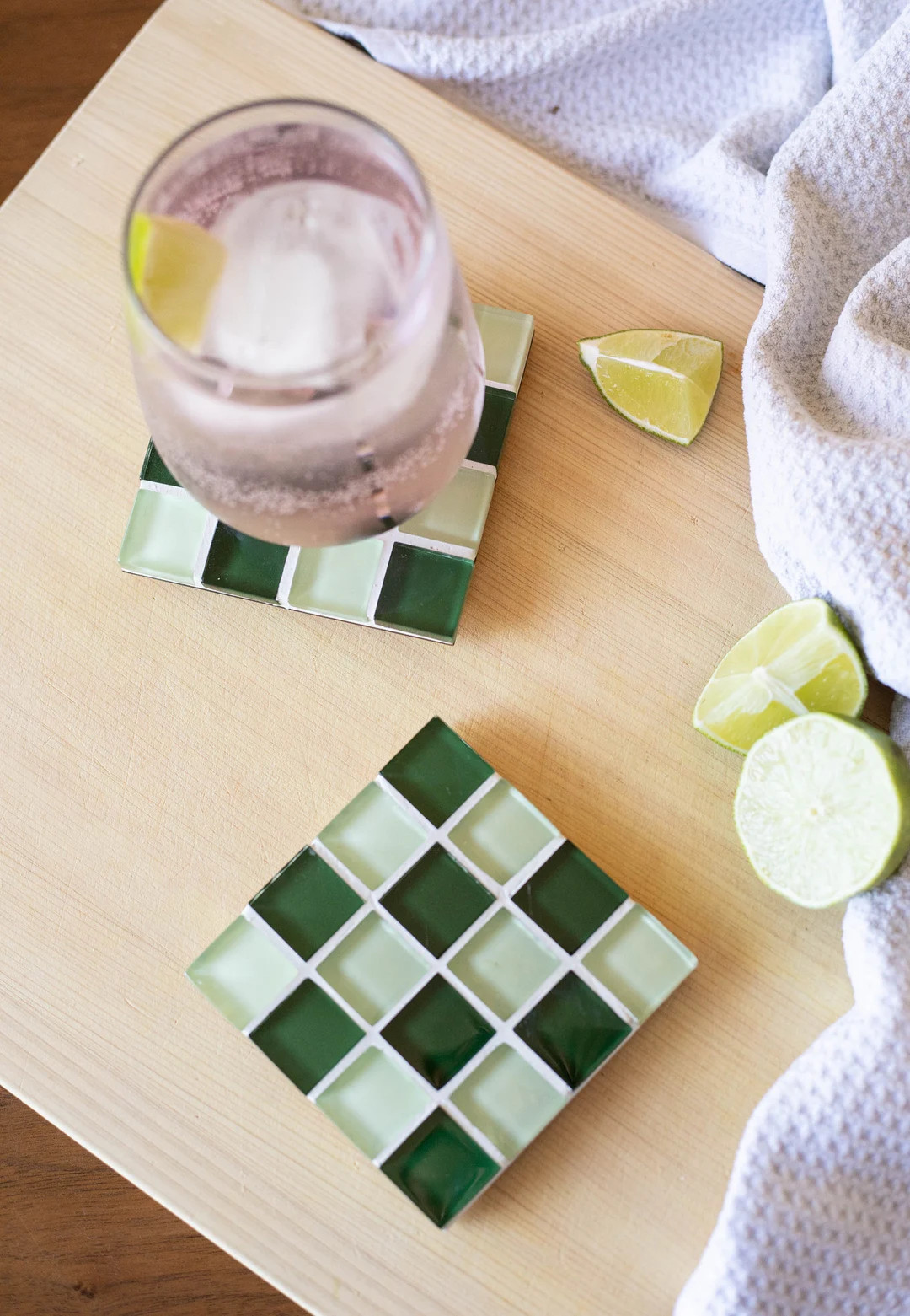 Handmade Glass Tile Coaster Square Coaster Birthday Gifts Housewarming Gift Gift for Her Gift for... | Etsy (US)