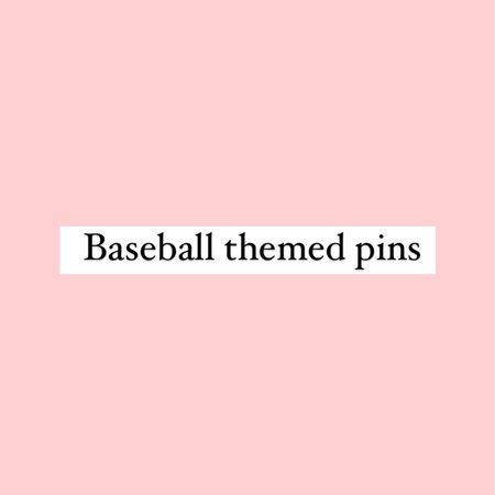  Baseball pins that are the perfect addition to your gameday look 💙