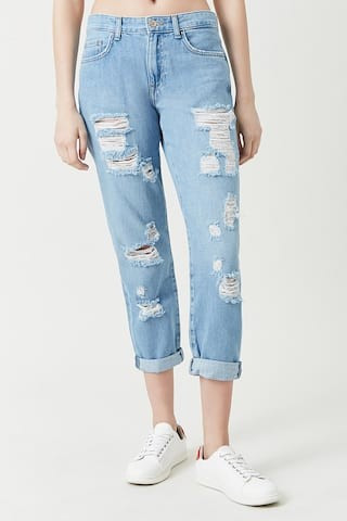 Distressed Boyfriend Jeans | Forever 21 (US)