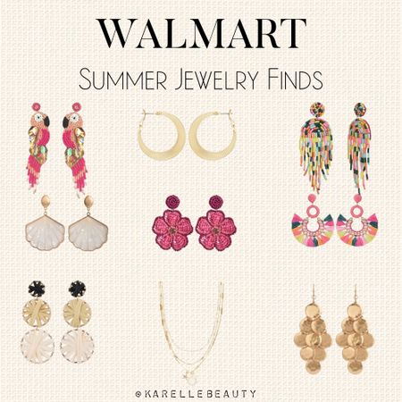 Walmart Time and Tru Summer jewelry finds. 
