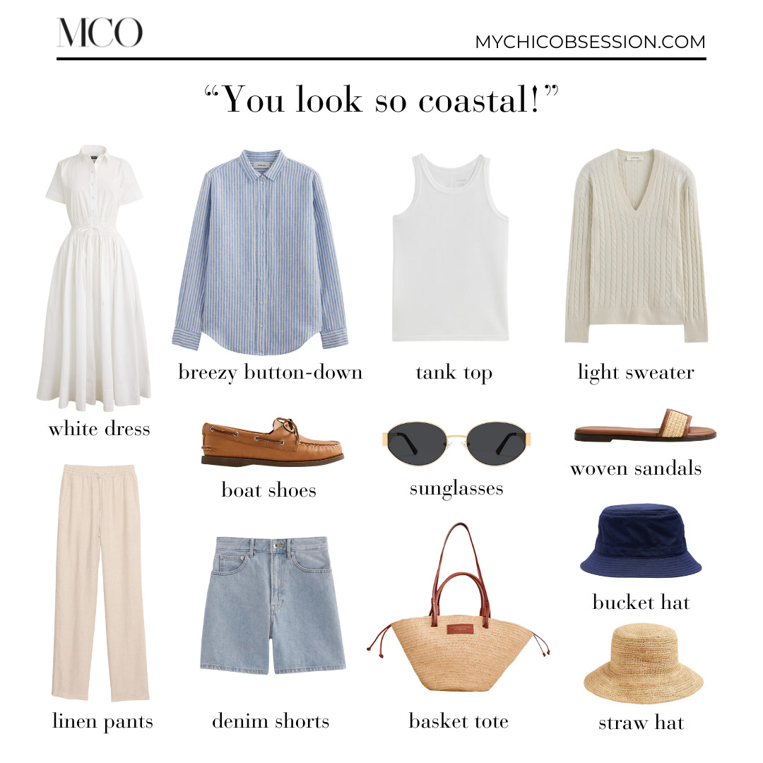 "You look so coastal!" Add a beachy vibe to your summer outfits with breezy button-up shirts, basic tanks, light sweaters, linen, and bucket hats. 

 #LTKSeasonal #LTKShoeCrush #LTKItBag