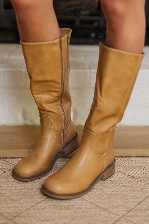 Outdoor Adventures Camel Brown Boot | The Mint Julep Boutique