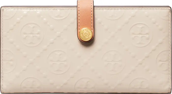 T Monogram Patent Leather Slim Bifold Wallet | Nordstrom